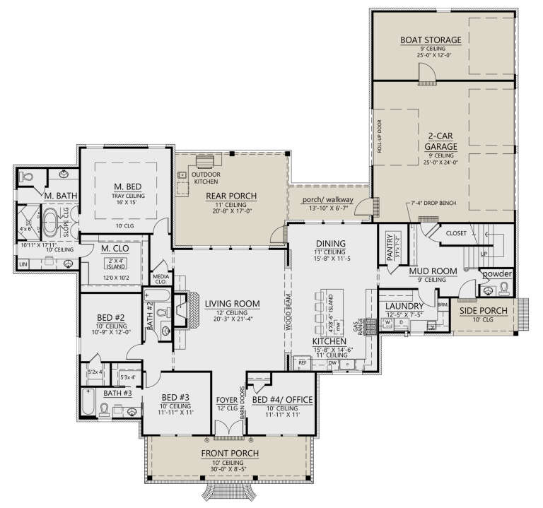 House Plan House Plan #31037 Drawing 1