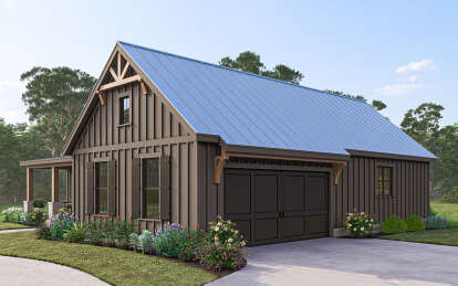 Modern Farmhouse House Plan #009-00398 Elevation Photo