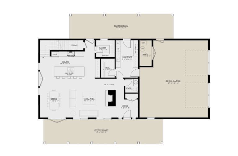 House Plan House Plan #31041 Drawing 1