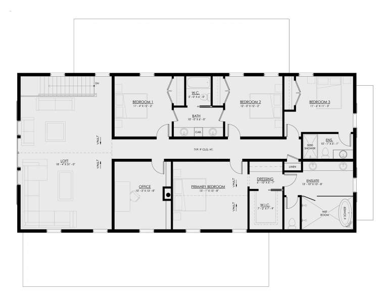House Plan House Plan #31041 Drawing 2