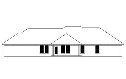 Ranch House Plan #677-00028 Elevation Photo