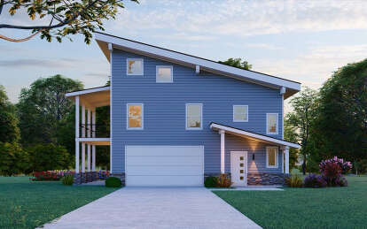 Modern House Plan #940-01034 Elevation Photo