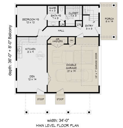 First Floor for House Plan #940-01034