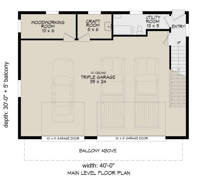 House Plan House Plan #31053 Drawing 1