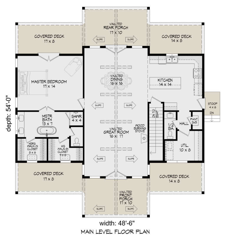 House Plan House Plan #31055 Drawing 1
