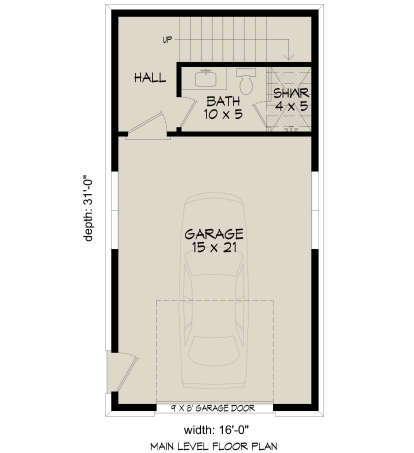 Garage Floor for House Plan #940-01039