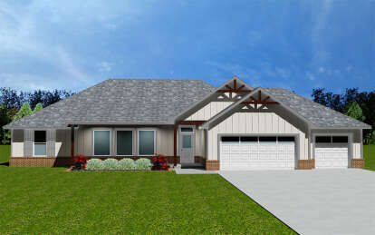 Craftsman House Plan #677-00029 Elevation Photo