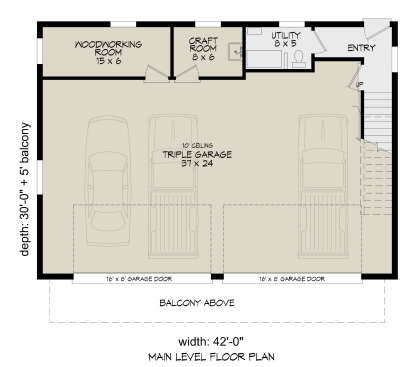 First Floor for House Plan #940-01040