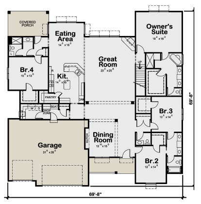 Main Floor  for House Plan #402-01813