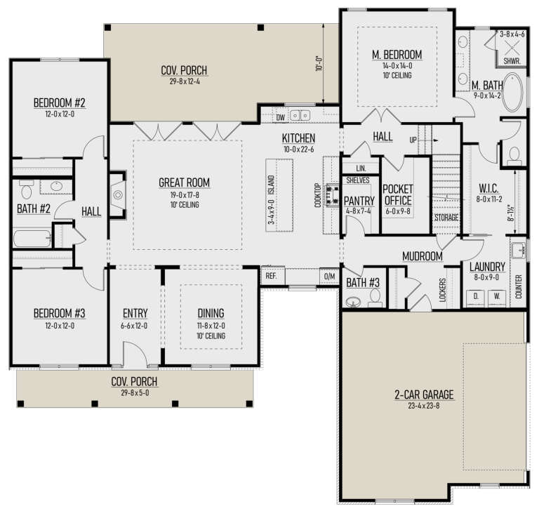 House Plan House Plan #31065 Drawing 1