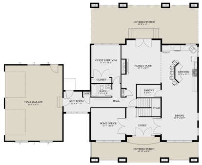 Main Floor  for House Plan #2802-00288