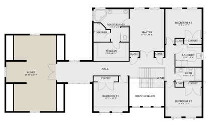 Second Floor for House Plan #2802-00288