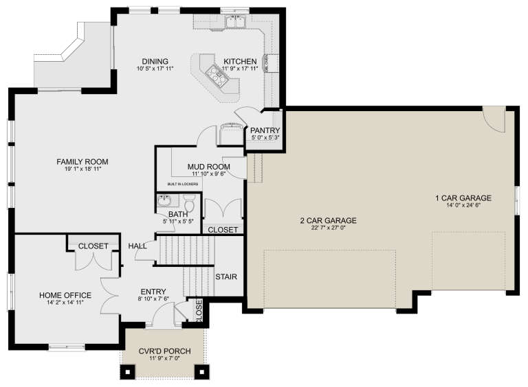 House Plan House Plan #31072 Drawing 1