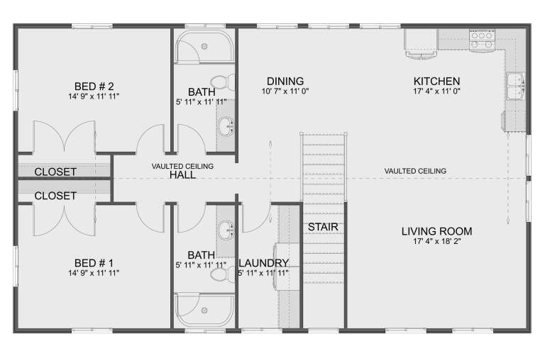 House Plan House Plan #31074 Drawing 2