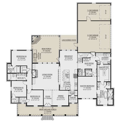 Main Floor  for House Plan #4534-00119