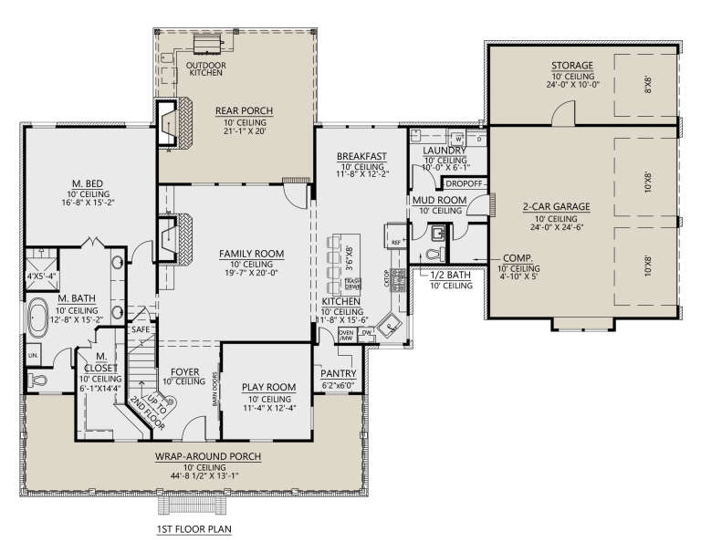 House Plan House Plan #31076 Drawing 1
