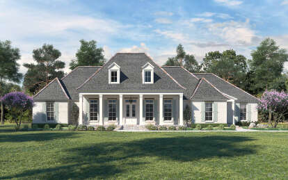 French Country House Plan #4534-00121 Elevation Photo