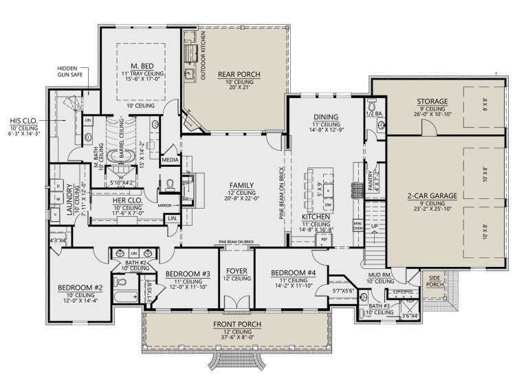 House Plan House Plan #31077 Drawing 1