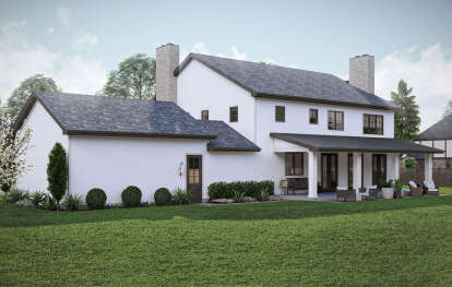 Colonial House Plan #963-00965 Elevation Photo