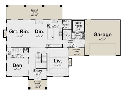 Main Floor  for House Plan #963-00965