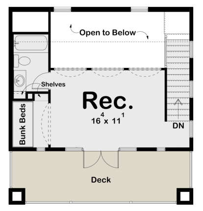 Second Floor for House Plan #963-00974