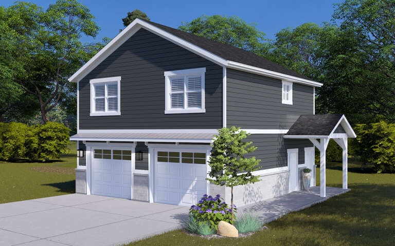 House Plan House Plan #31096 Angled Front Elevation