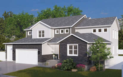 Craftsman House Plan #2802-00293 Elevation Photo