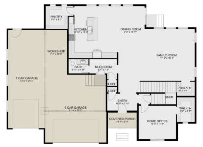Main Floor  for House Plan #2802-00293