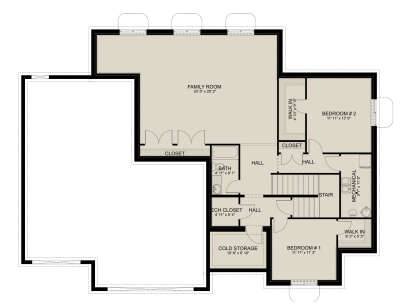 Basement for House Plan #2802-00293