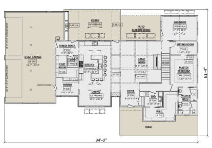 Main Floor  for House Plan #1958-00036