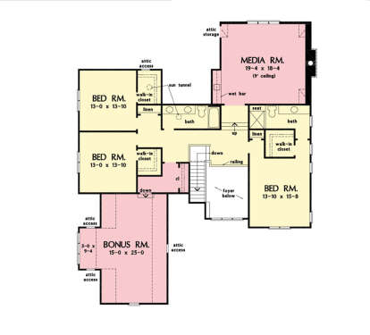 Second Floor for House Plan #2865-00417