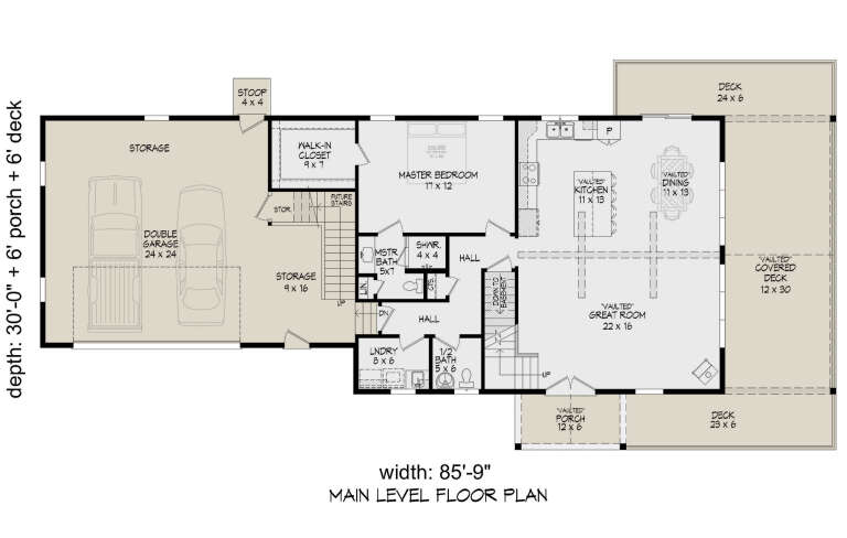 House Plan House Plan #31102 Drawing 1