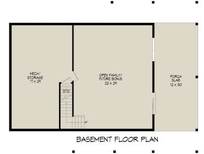 Basement for House Plan #940-01046