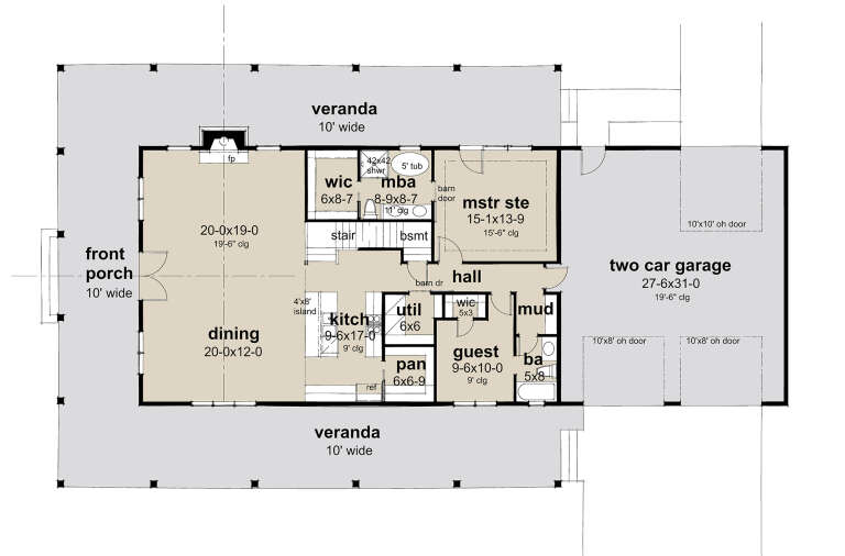 House Plan House Plan #31106 Drawing 1