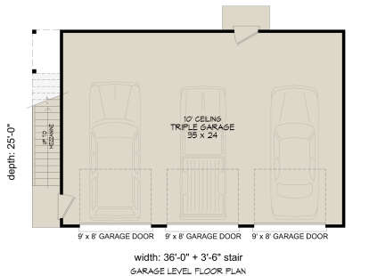 Garage Floor for House Plan #940-01050