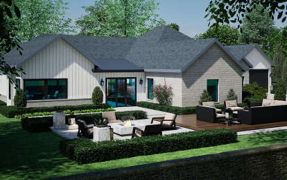 Contemporary House Plan #5445-00531 Elevation Photo