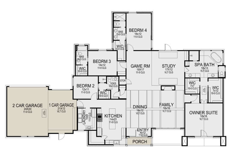 House Plan House Plan #31109 Drawing 1