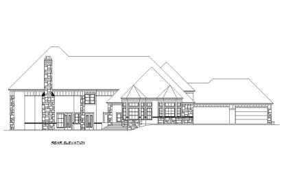 European House Plan #5445-00532 Elevation Photo