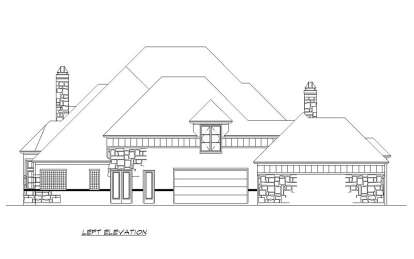 European House Plan #5445-00532 Elevation Photo