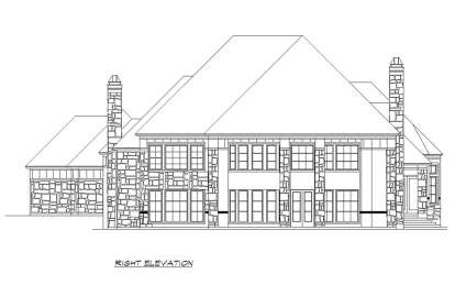 European House Plan #5445-00532 Elevation Photo