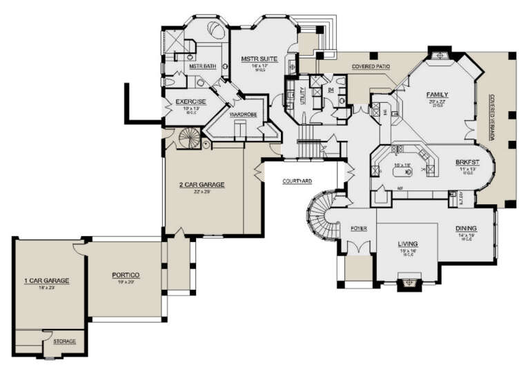 House Plan House Plan #31110 Drawing 1