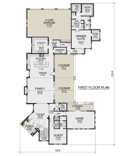 Main Floor  for House Plan #5445-00533