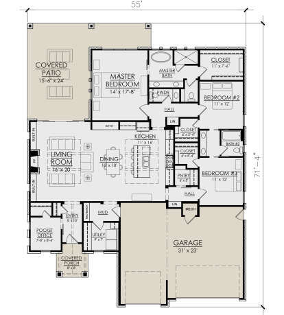 Main Floor  for House Plan #7071-00028