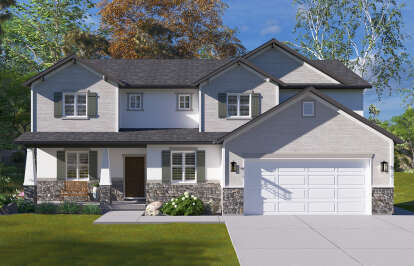 Craftsman House Plan #2802-00295 Elevation Photo