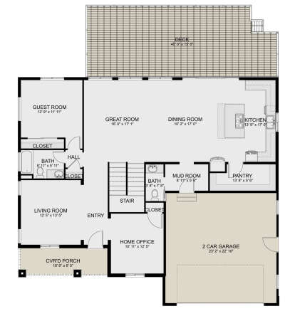 Main Floor  for House Plan #2802-00295