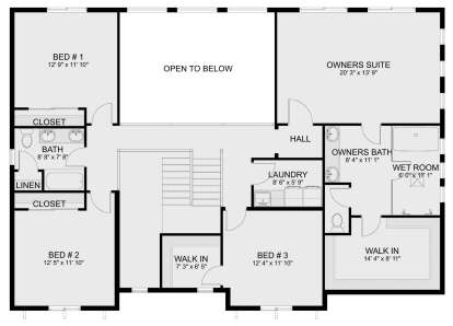 Second Floor for House Plan #2802-00295