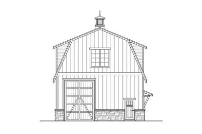 Barn House Plan #035-01086 Elevation Photo