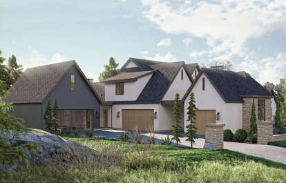 European House Plan #963-00980 Elevation Photo