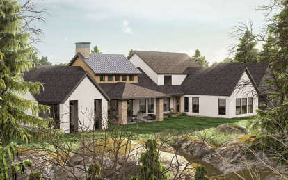 European House Plan #963-00980 Elevation Photo