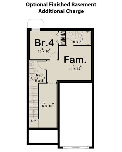 Basement for House Plan #963-00981